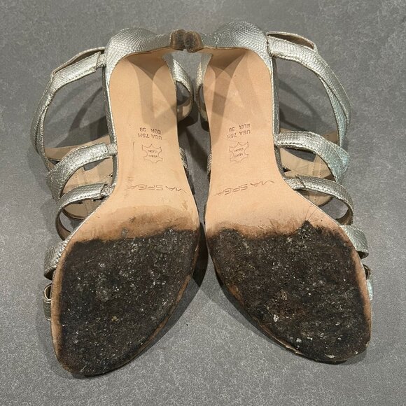 Via Spiga Silver Sandals - Size 7.5 - Picture 12 of 13